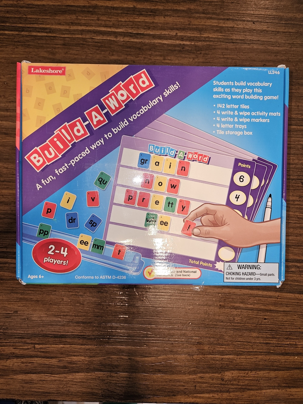Lakeshore Build-A-Word Learning Game - Purple Letter Set